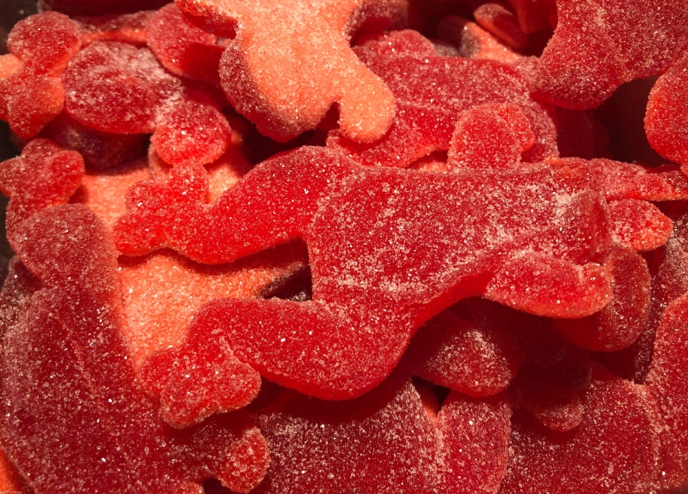 Maxi filled red frogs