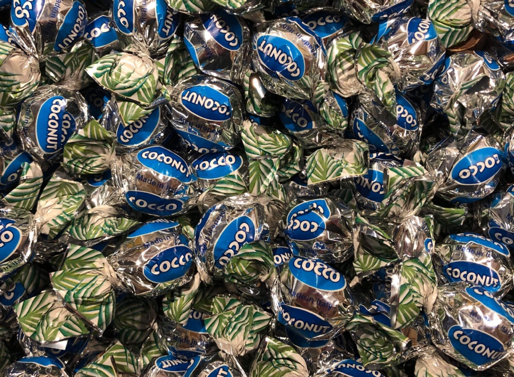 Chokladpraliner fylld med kokoskr�m