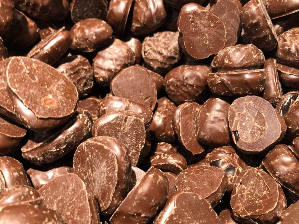 Jordgubbsgele chokladdoppad