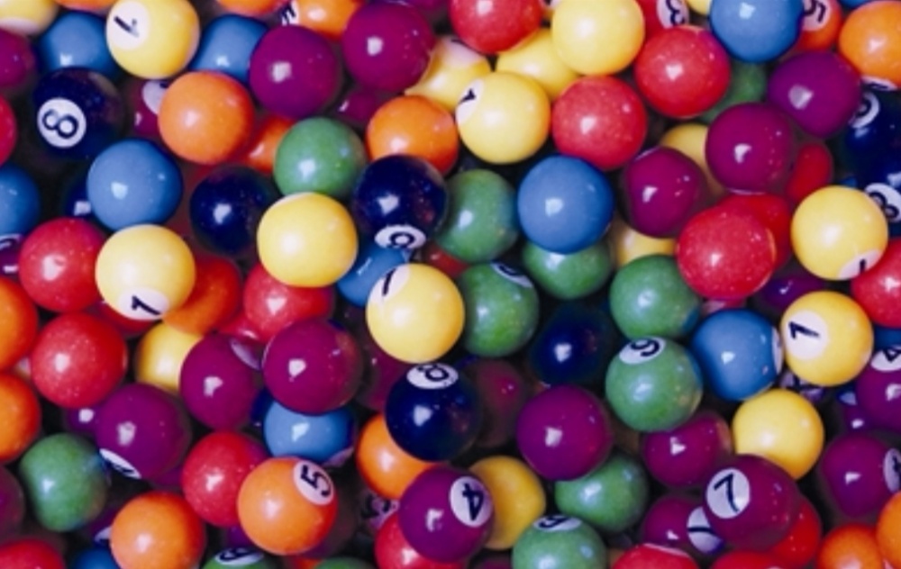 Tuggummi biljardkulor