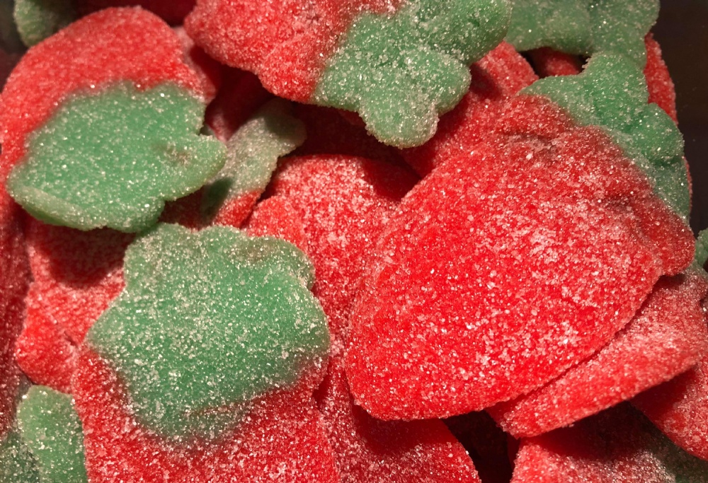 Maxi sour strawberries (halal)