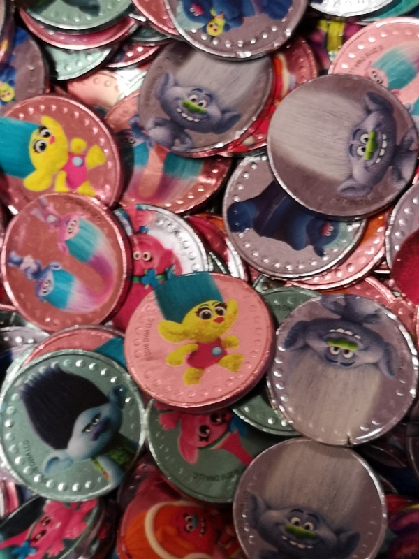 Trolls choklad pengar