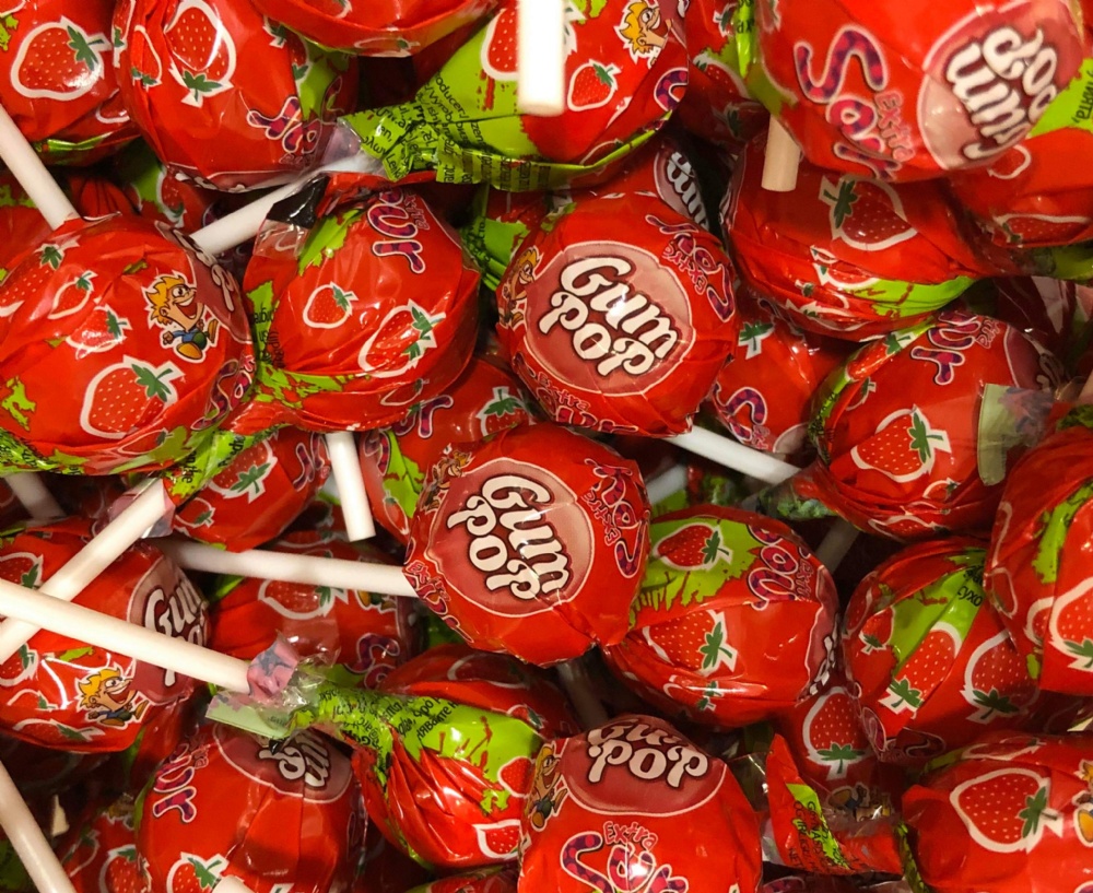 Gumpop sur jordgubb