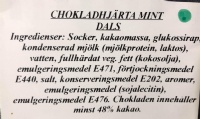 Choklad hj�rtan mint
