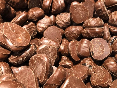 Jordgubbsgele chokladdoppad