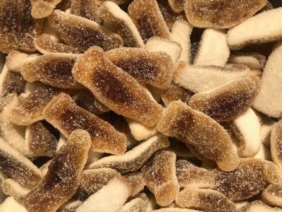 Sour filled colabottles