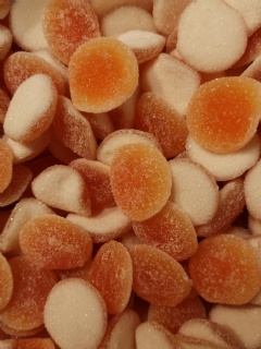 Sour filled oranges
