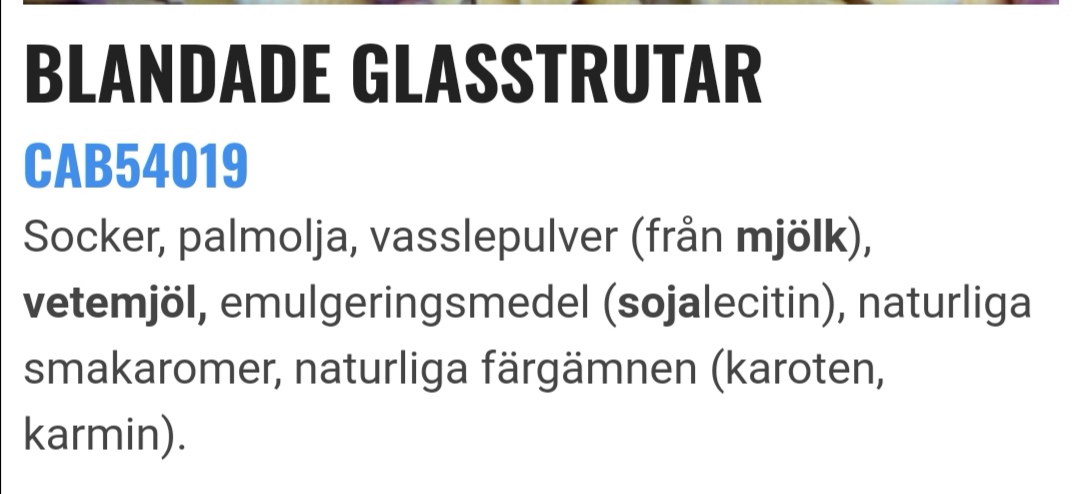 Blandade glasstrutar