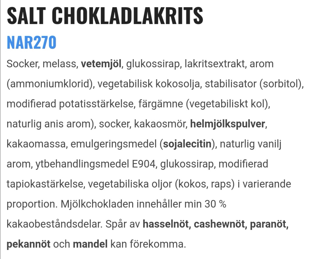 Salt chokladlakrits
