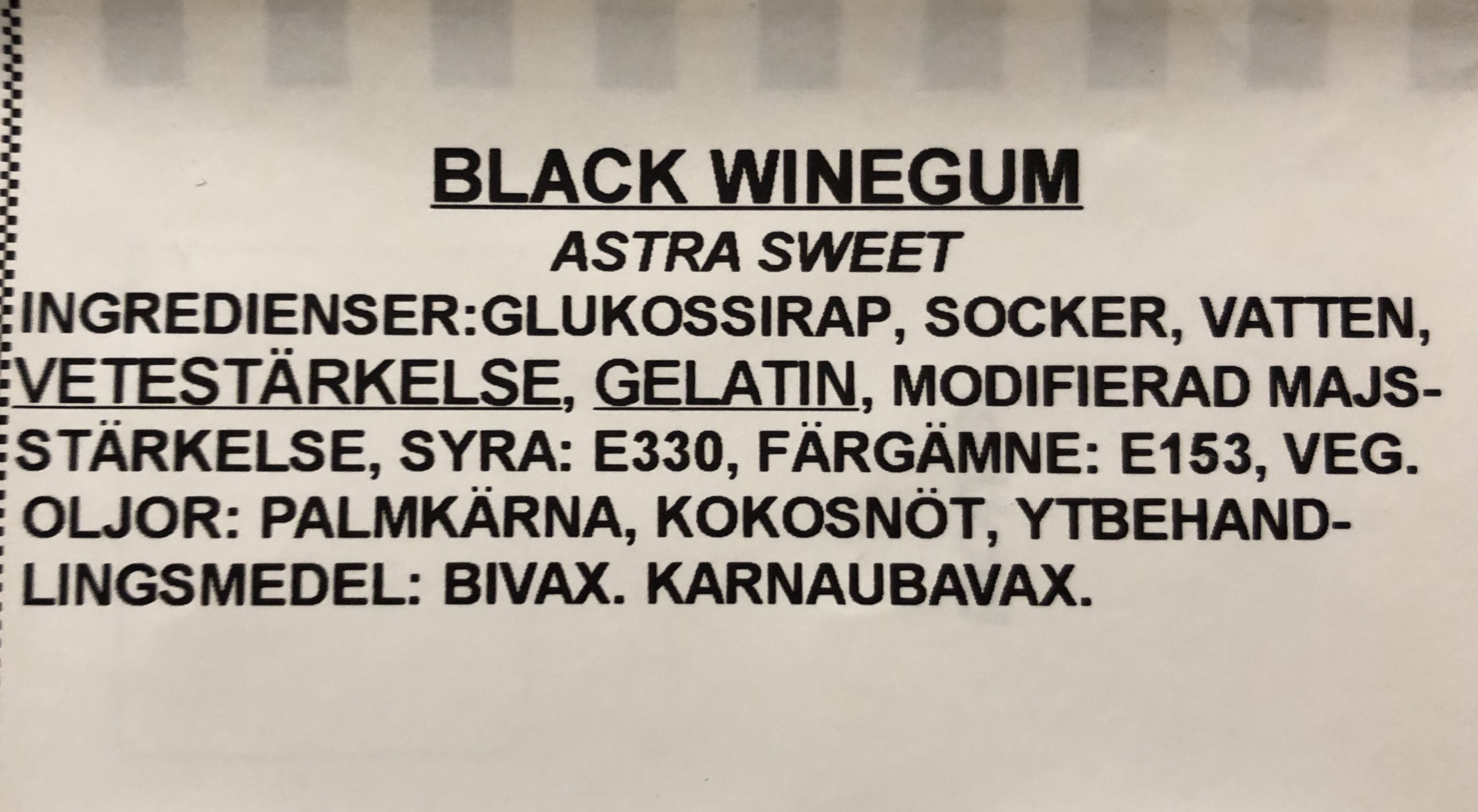 Svarta winegum