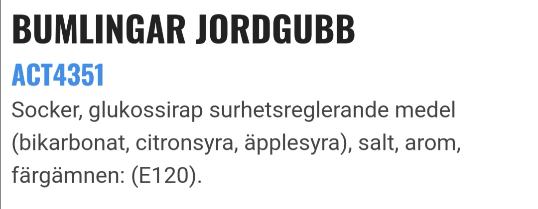 Bumlingar jordgubb