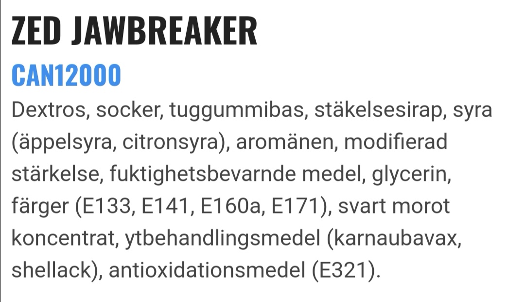 Zed jawbreaker