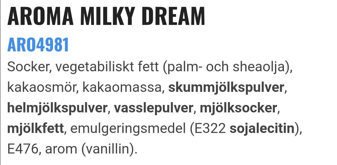 Aroma milky dream