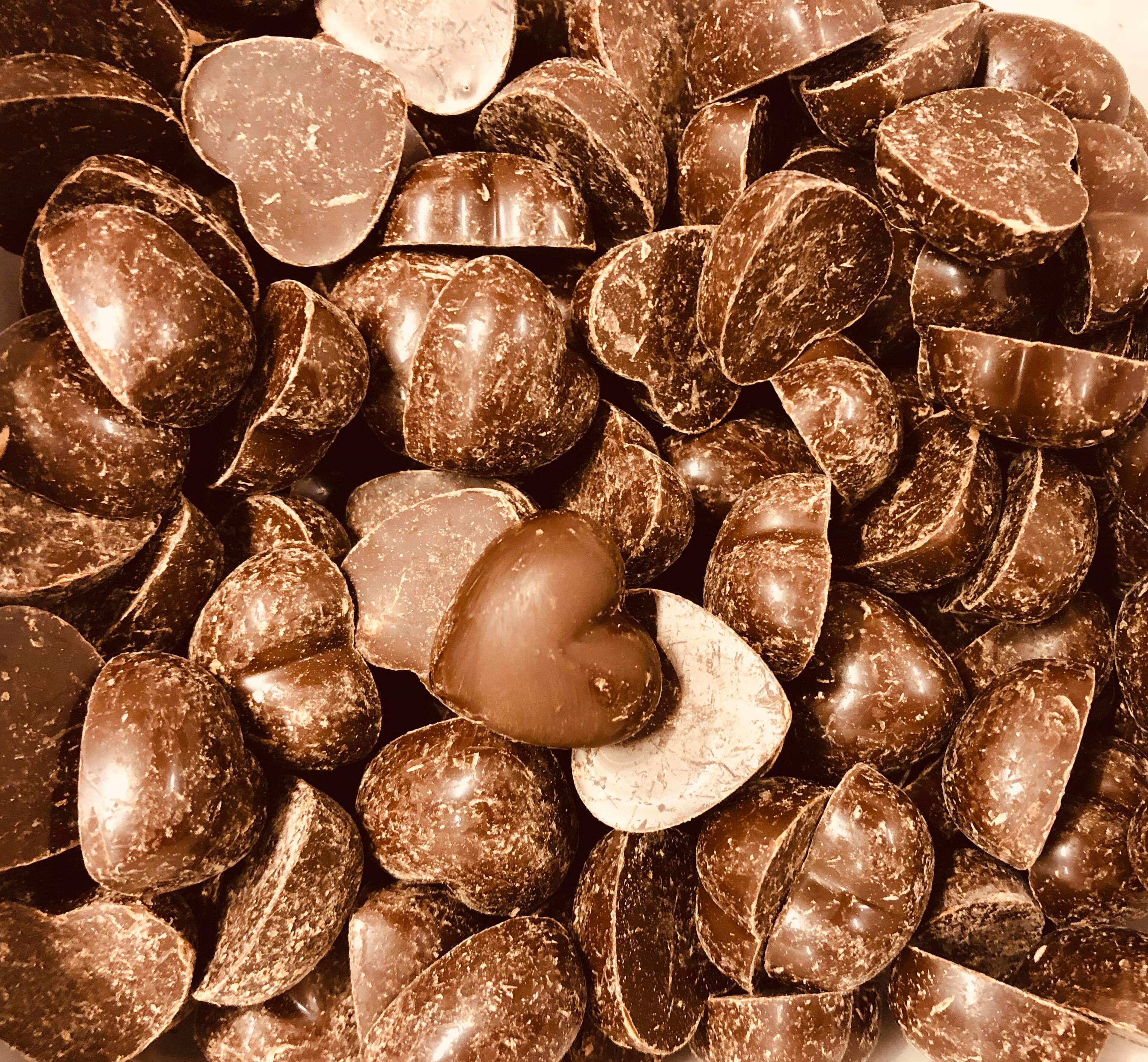 Choklad hjärtan mint