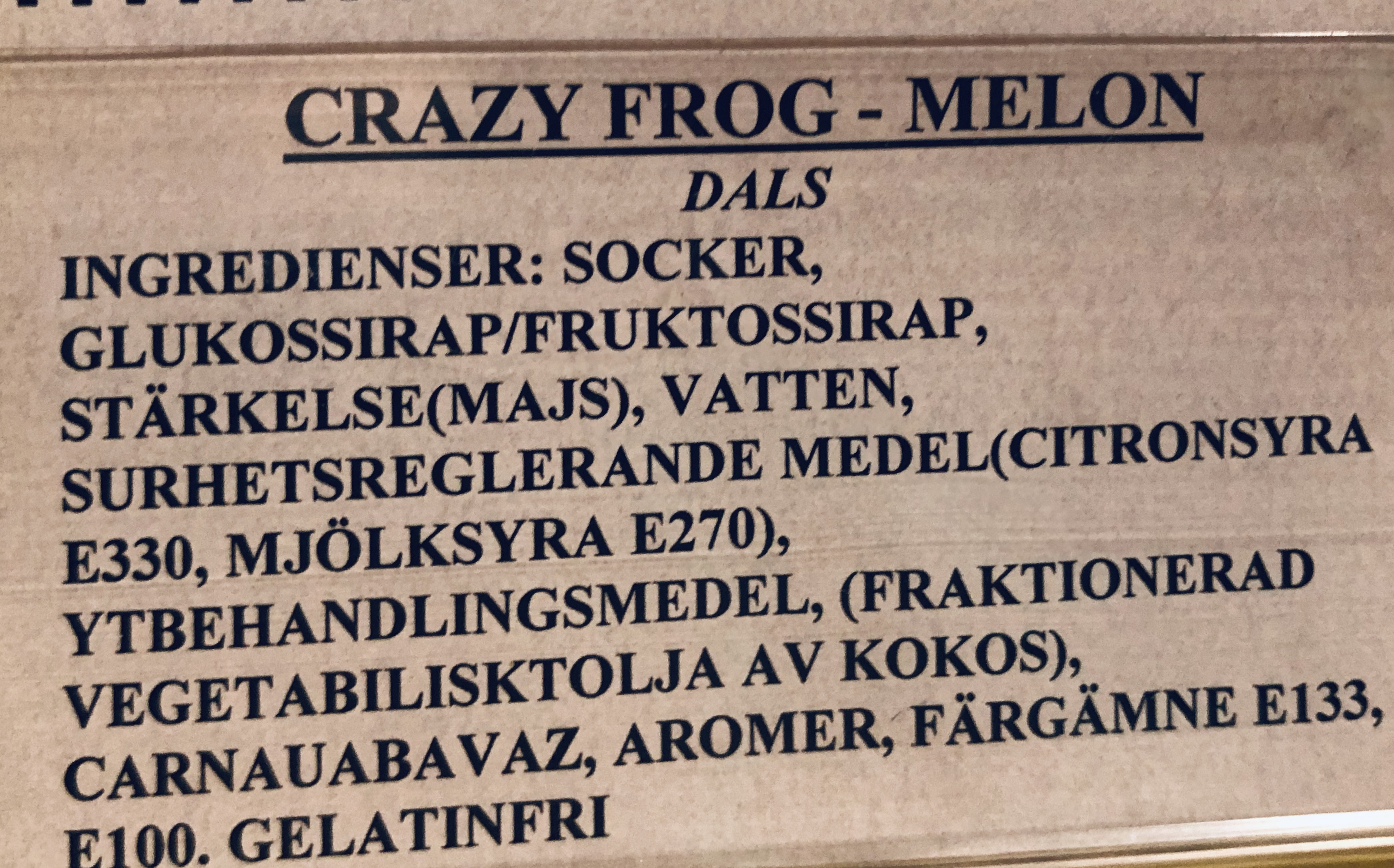 Crazy frog melon