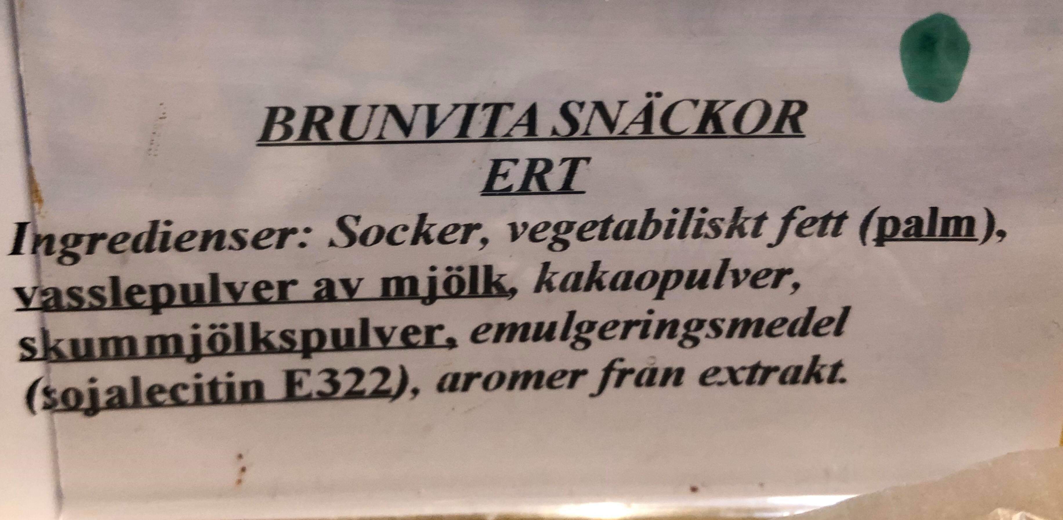 Brun/vita snckor