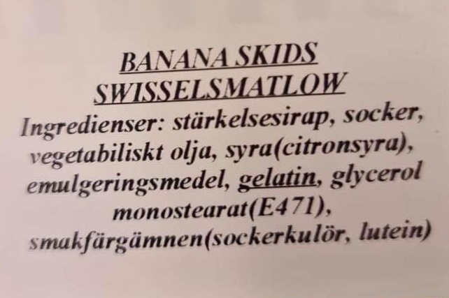 Banana skids