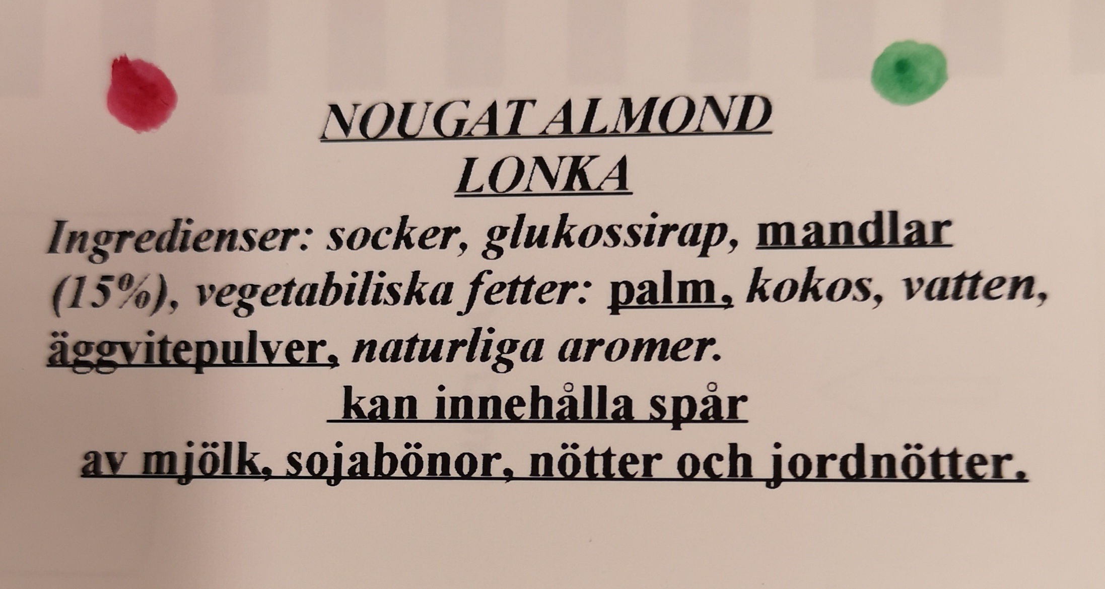 Nougat almond