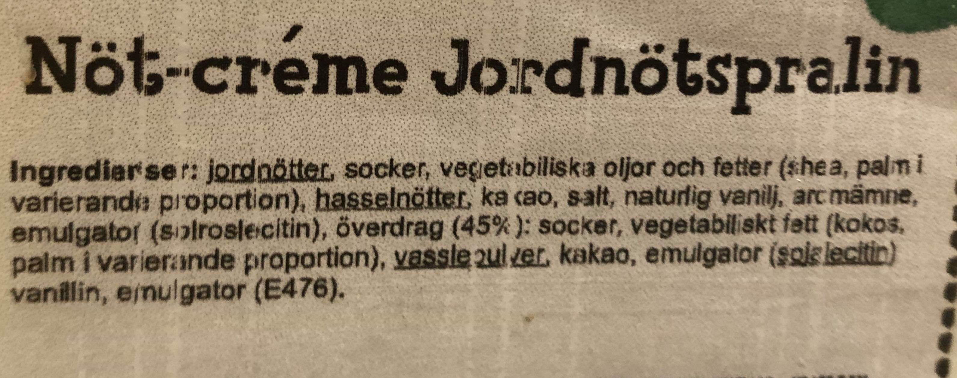 Ntcreme jordntspralin