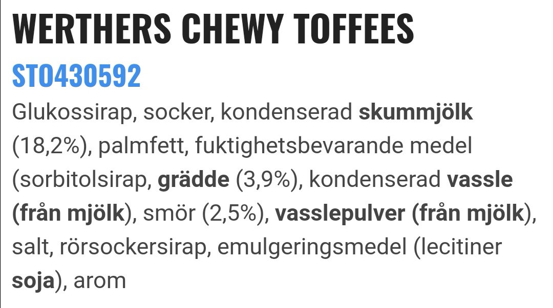 Werthers chewy toffees