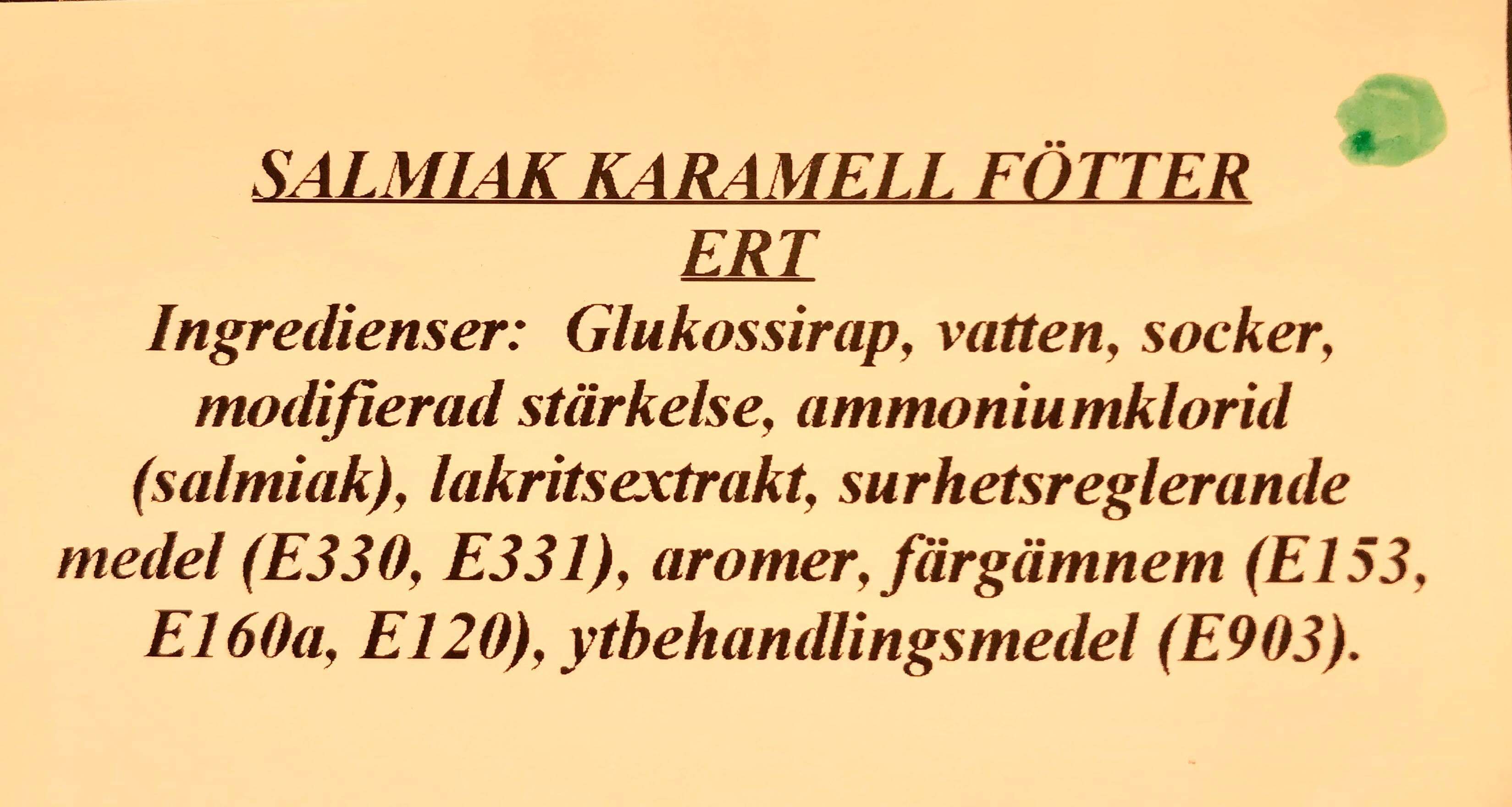 Salmiak karamell ftter