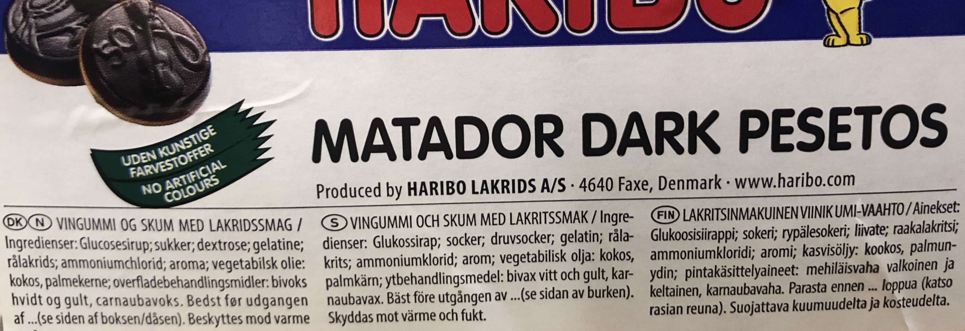 Matador dark pesetos