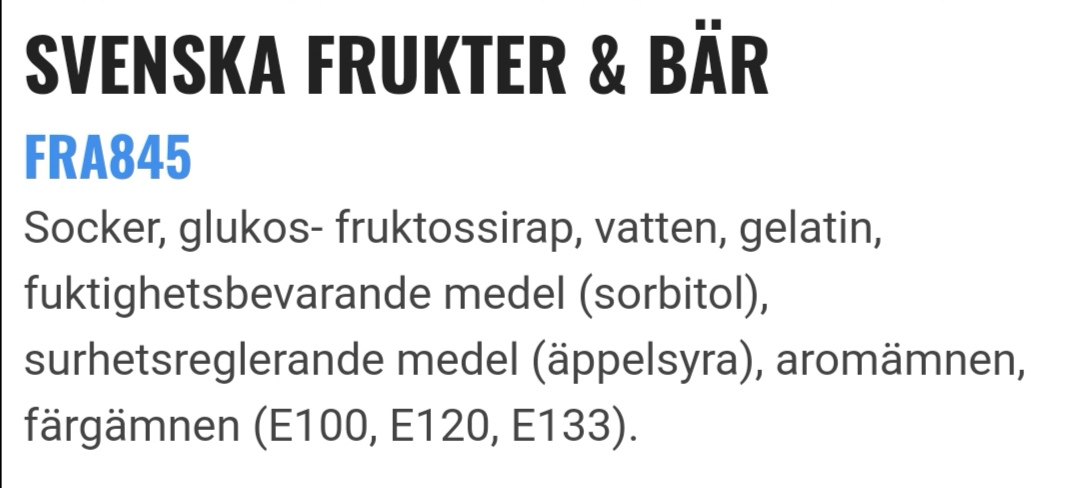 Svenska frukter & br