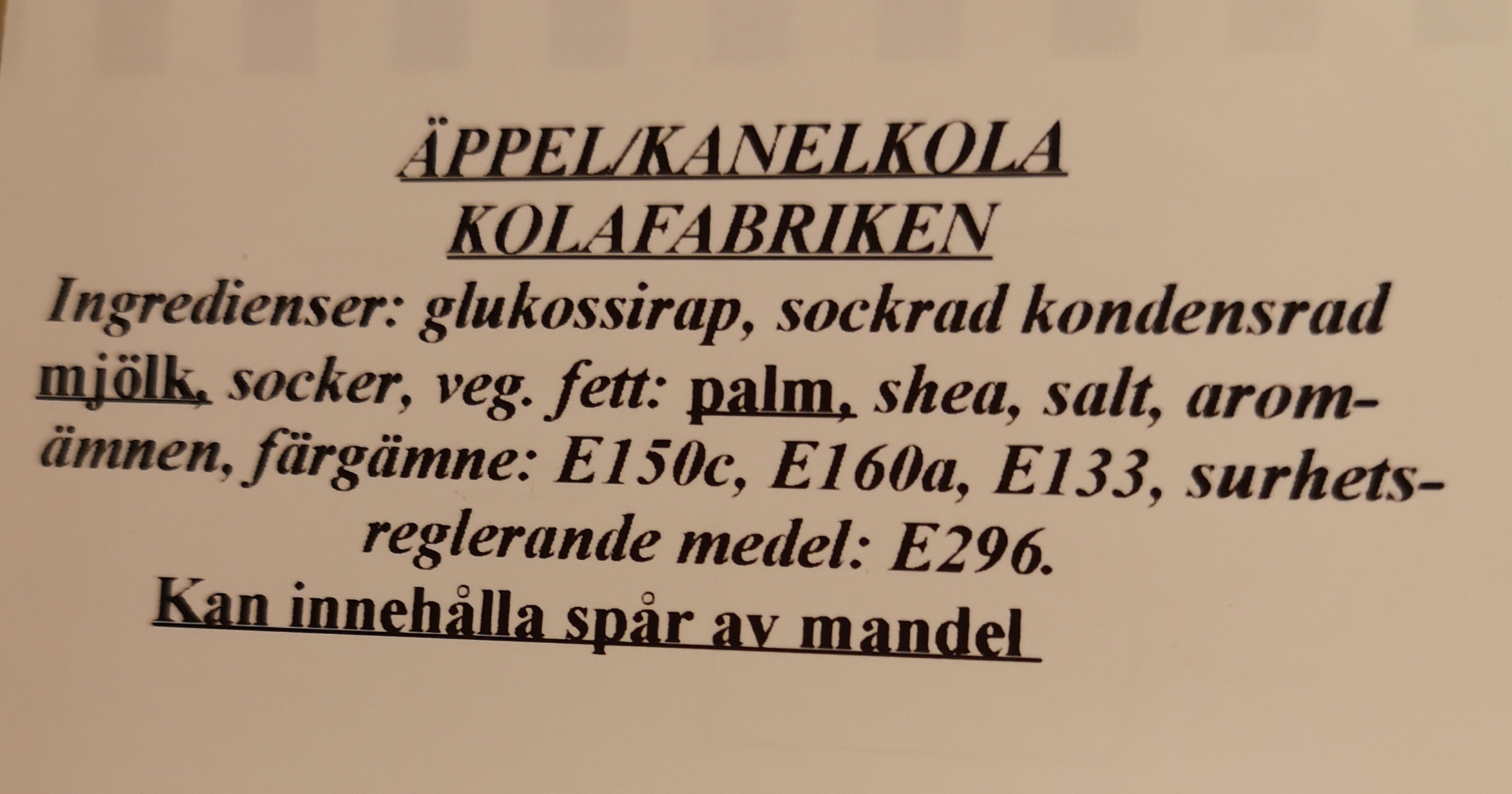 ppel/kanel kola