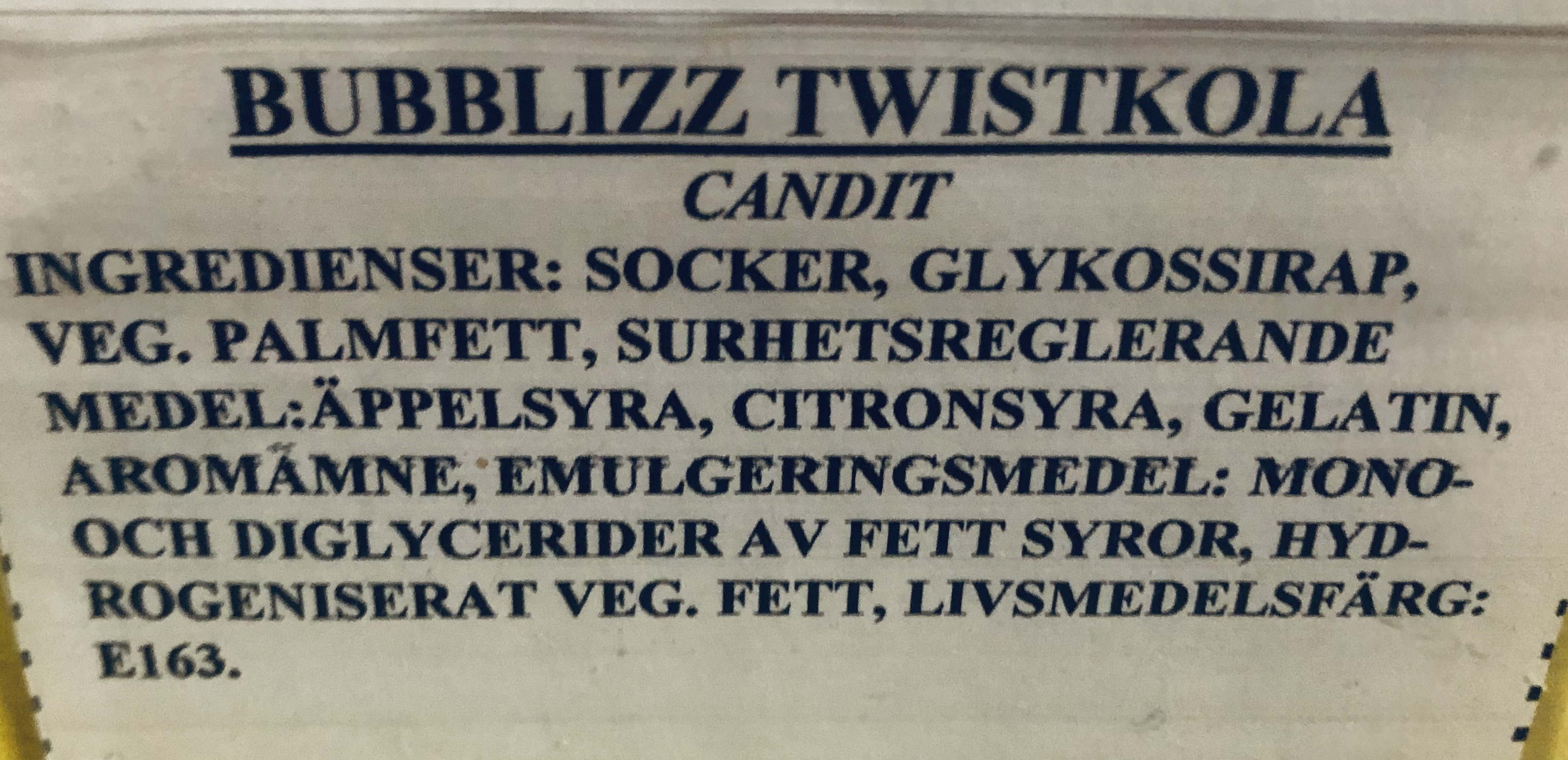 Bubblizz twistkola