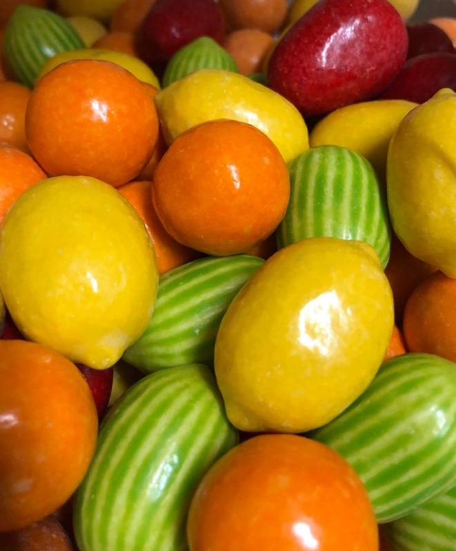 Tuggummi frukter stora