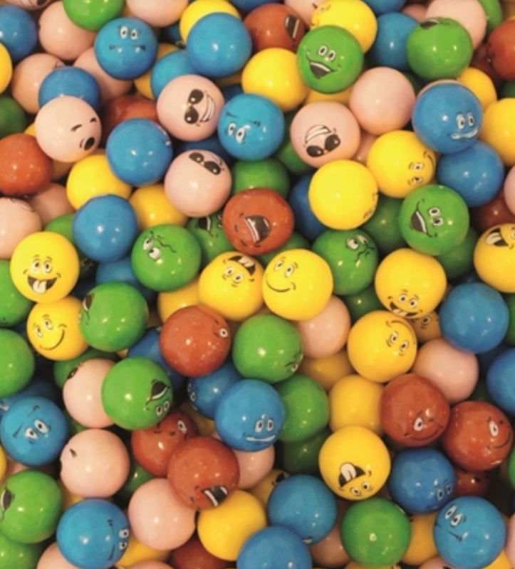 Tuggummikulor smileys