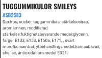 Tuggummikulor smileys