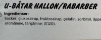 U-b�tar hallon/rabarber