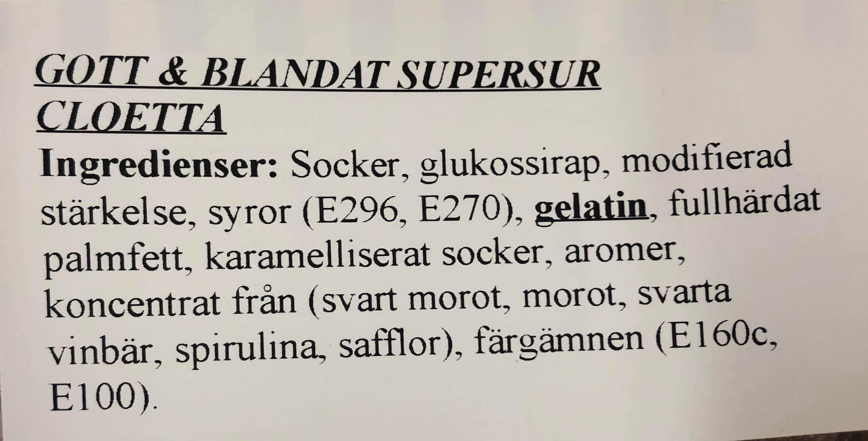 Gott&blandat super surt