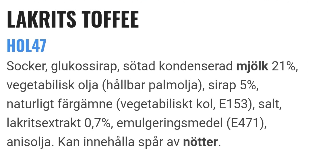 Lakrits toffee