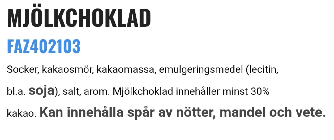 Mjlkchoklad