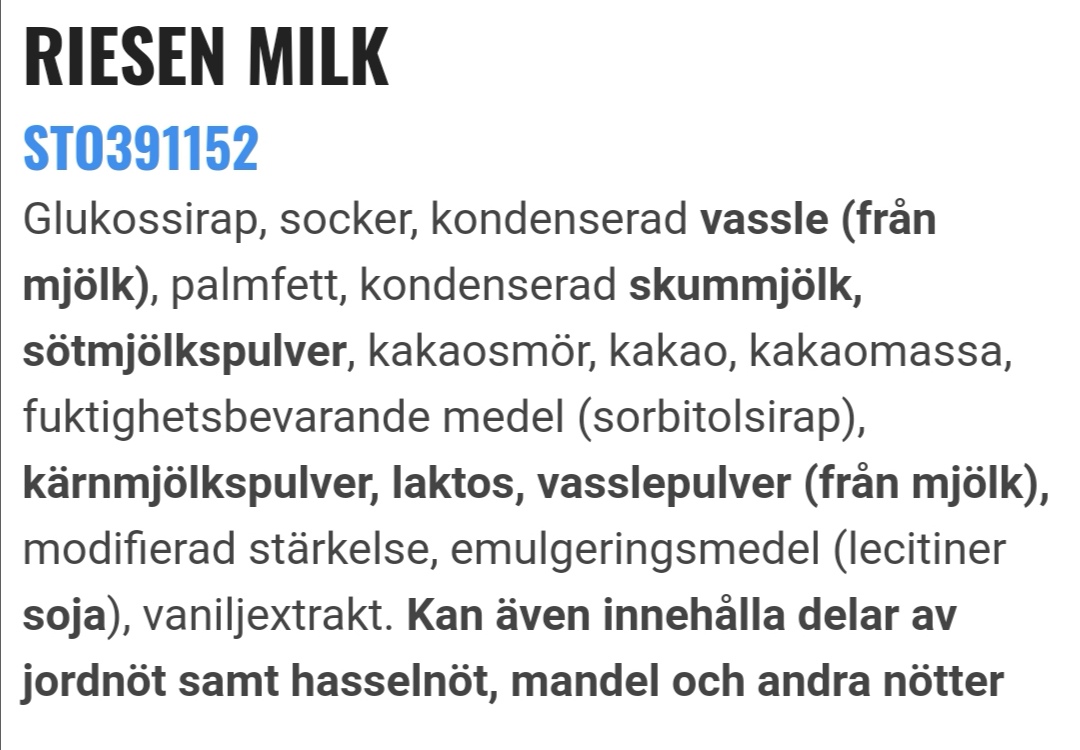Riesen milk
