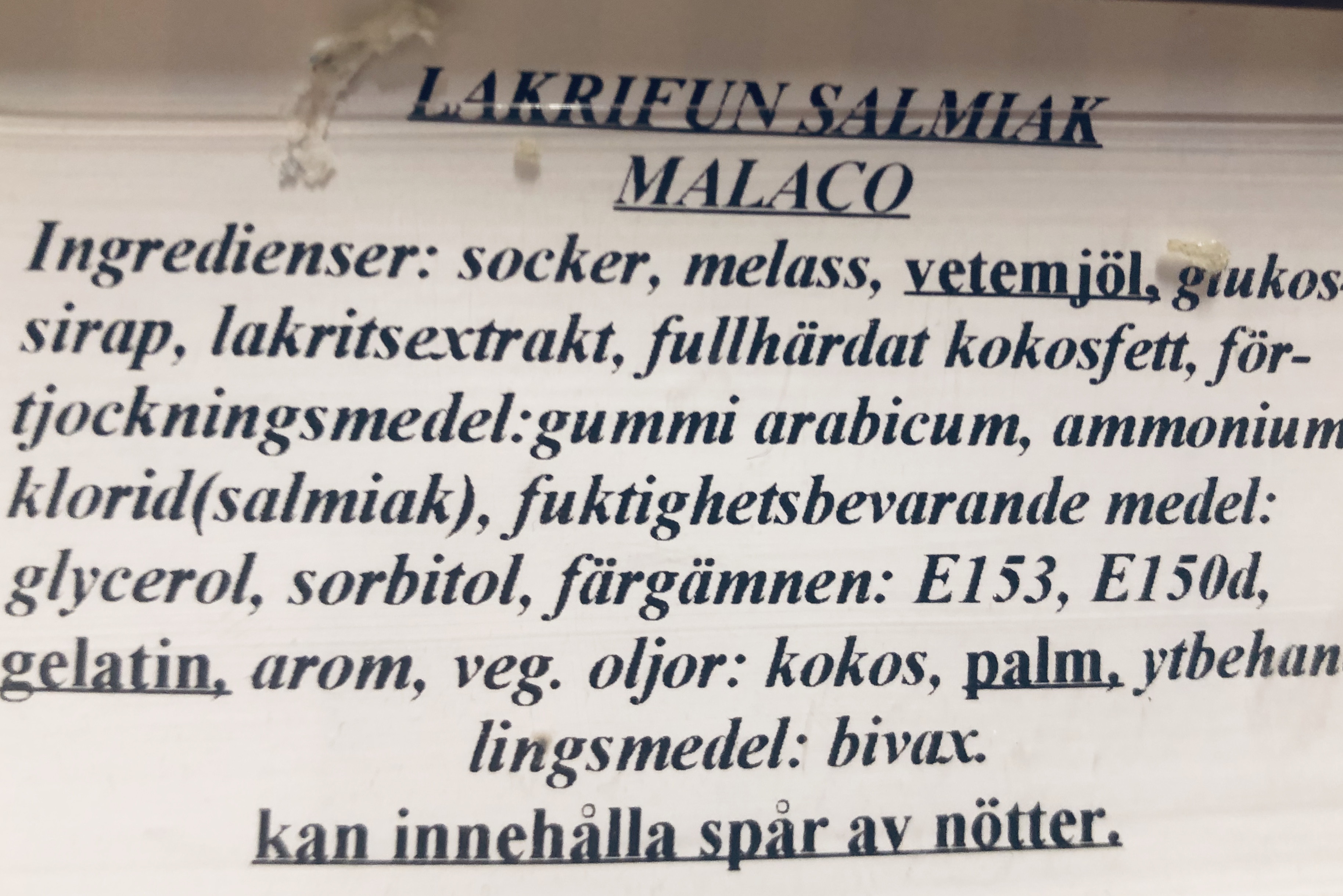 Lakrifun salmiak