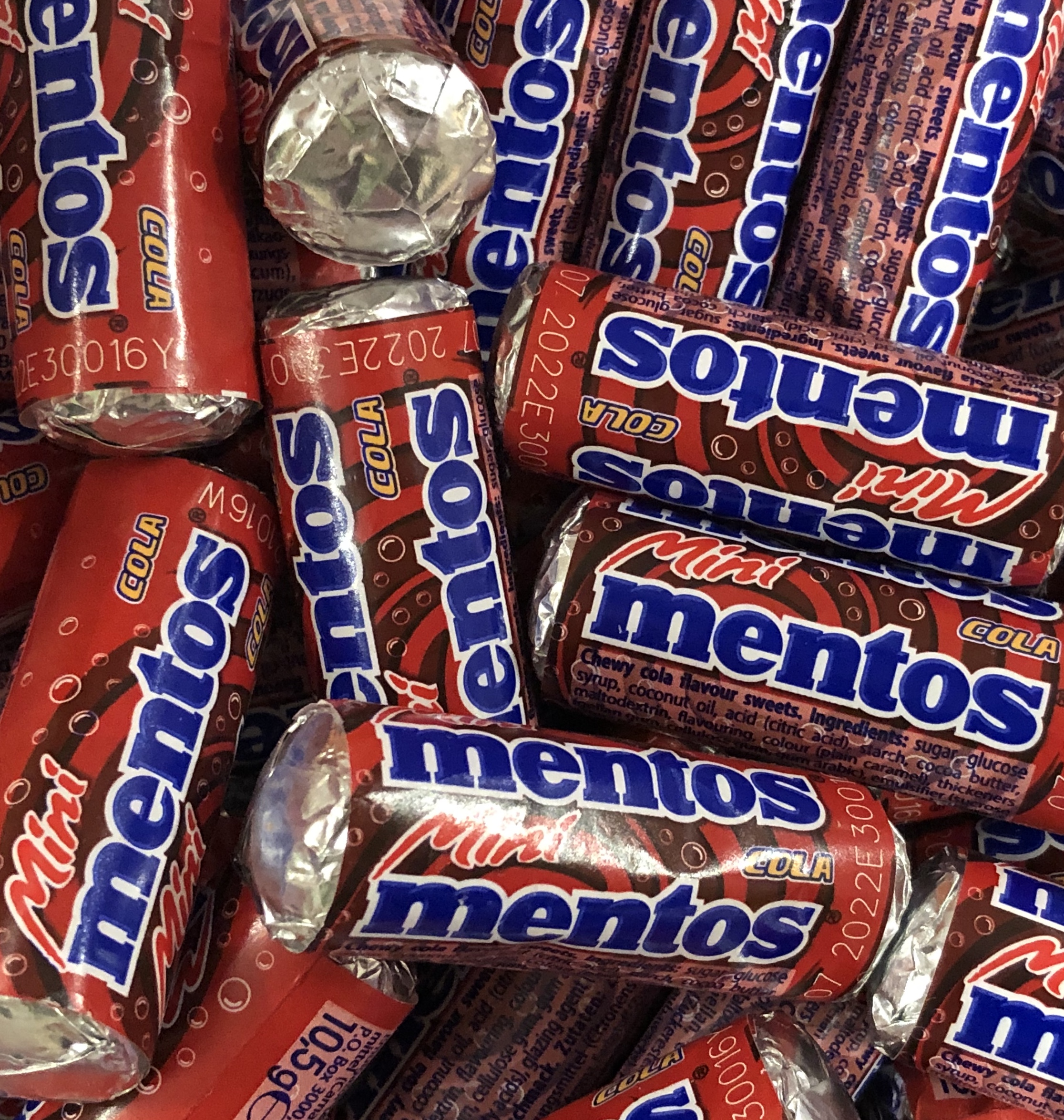 Mini mentos cola