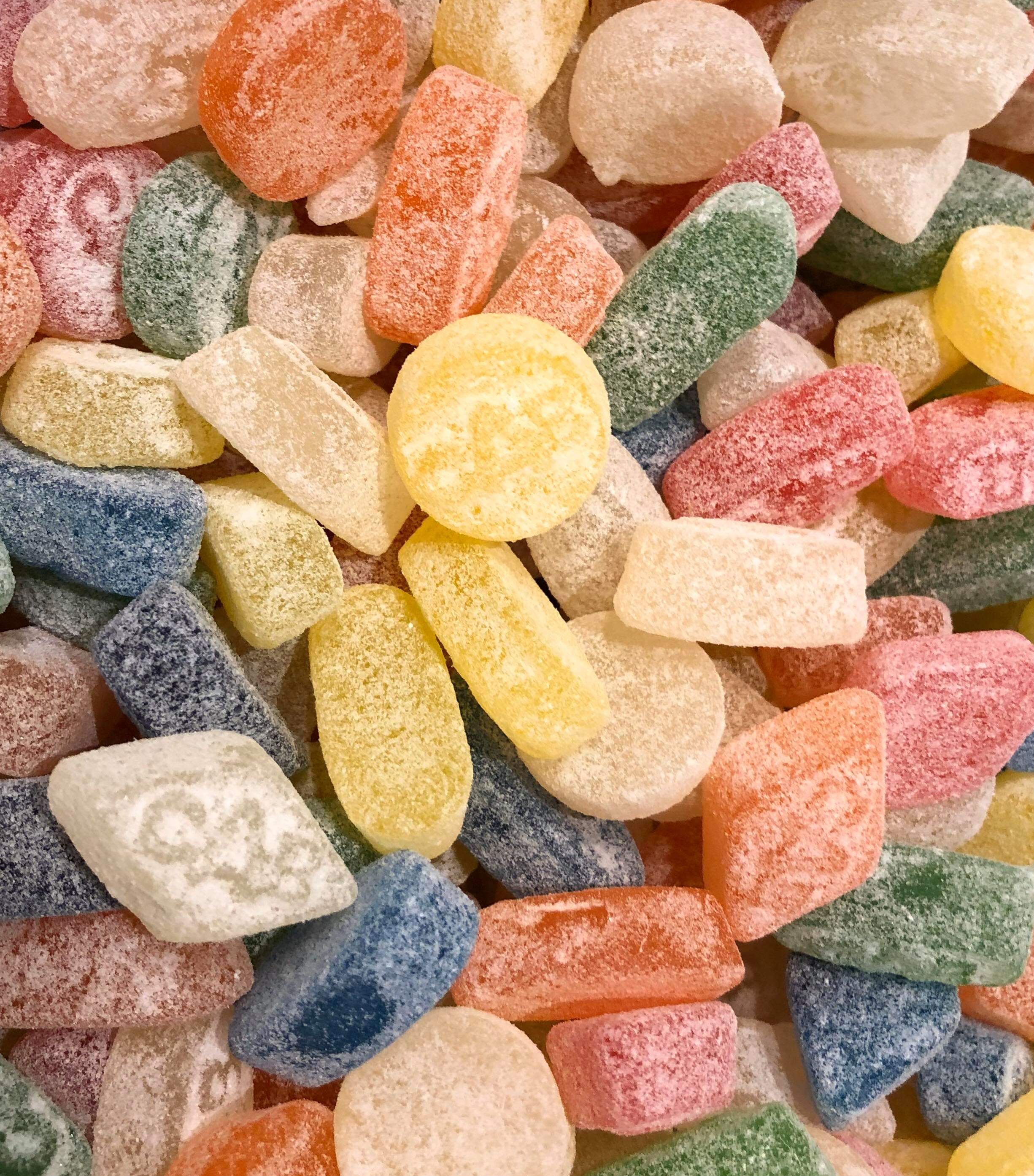 Sockerfria sura winegums