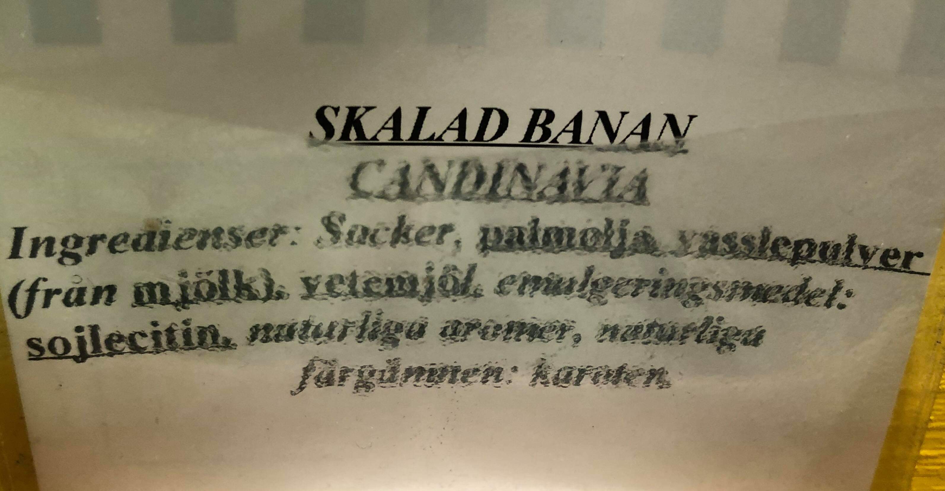 Skalad banan