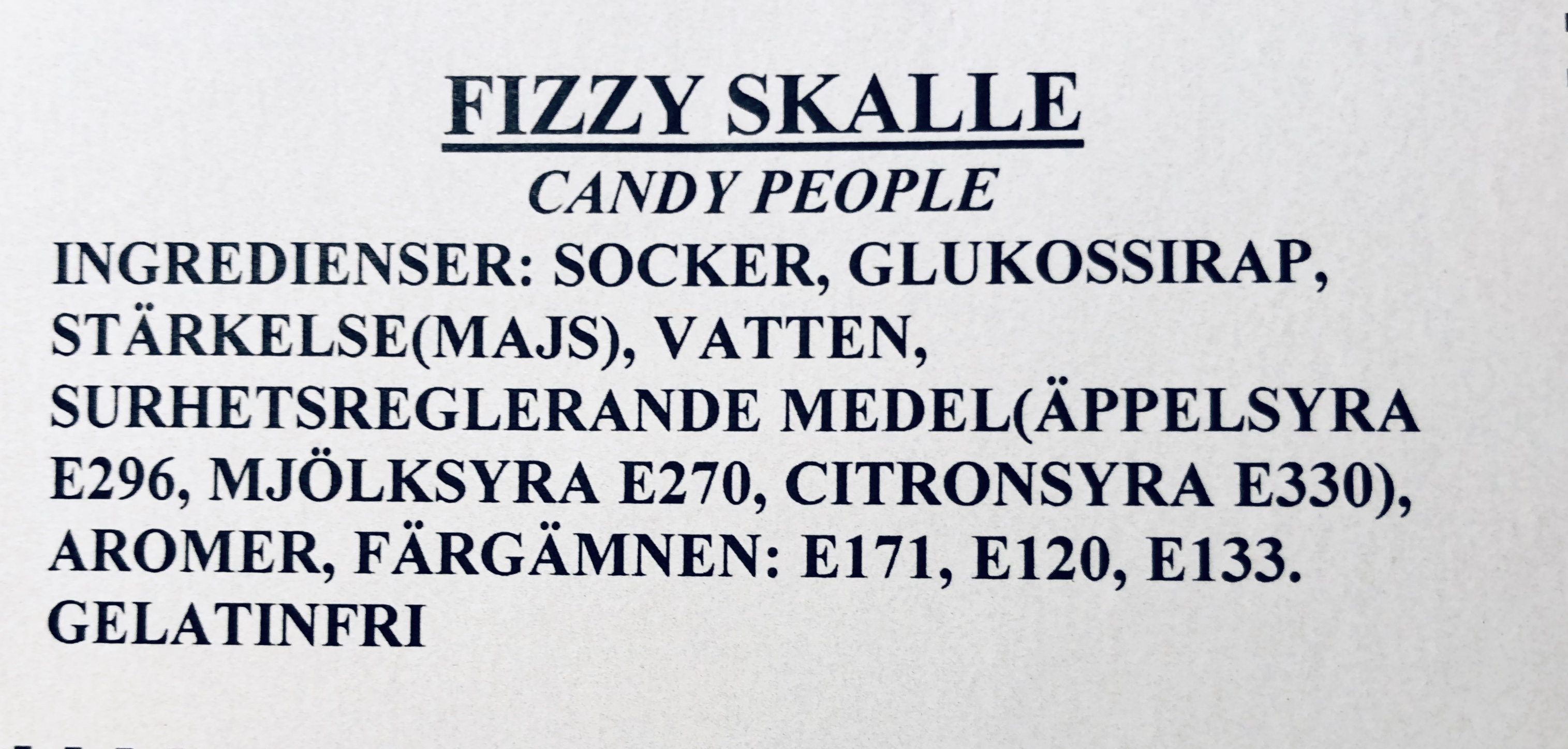 Fizzy skalle