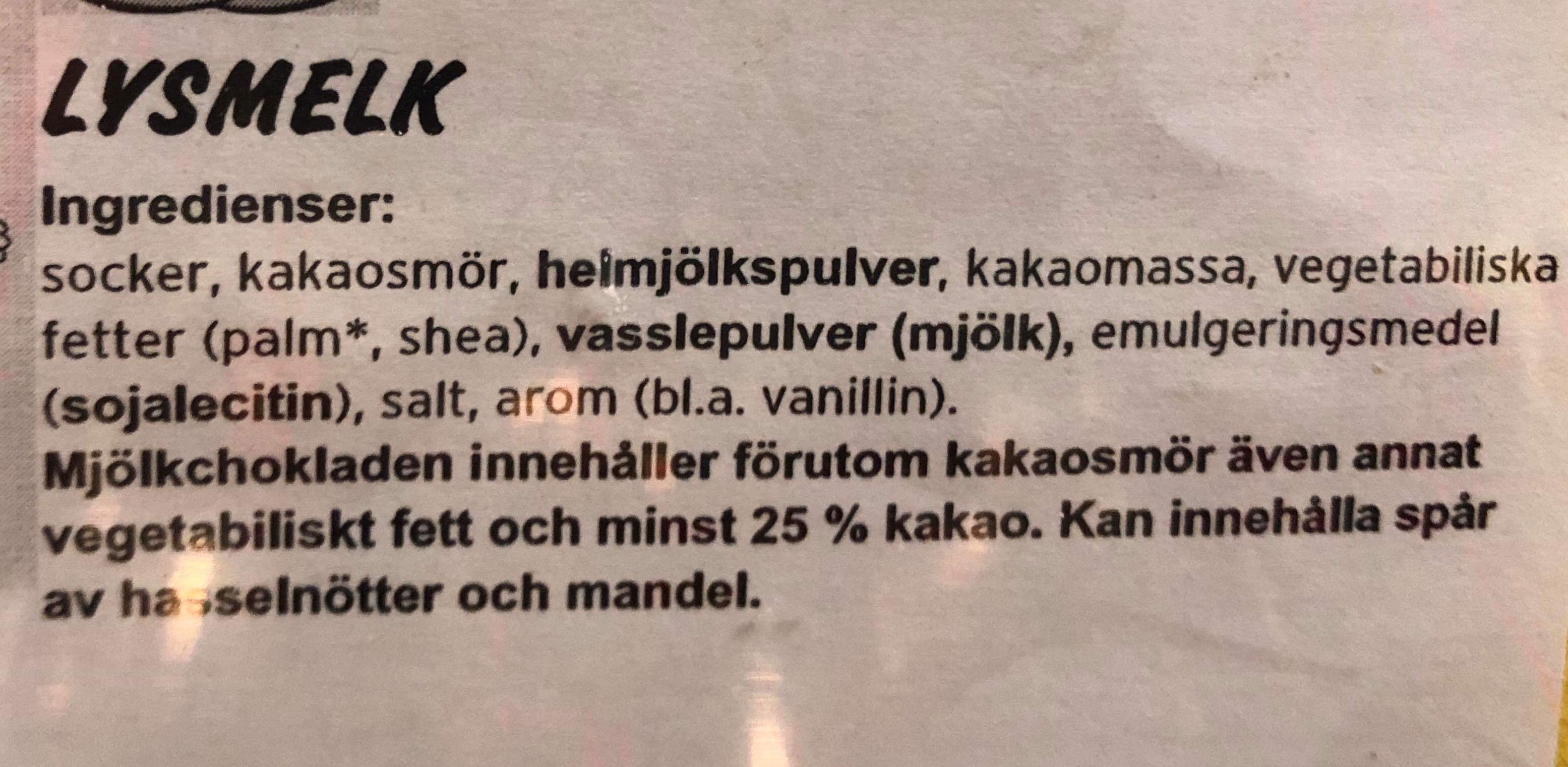 Lysmelk