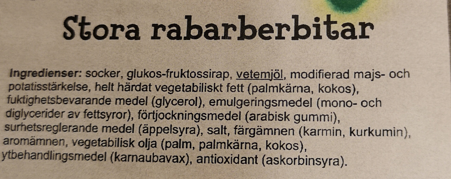 Stora rabarberbitar