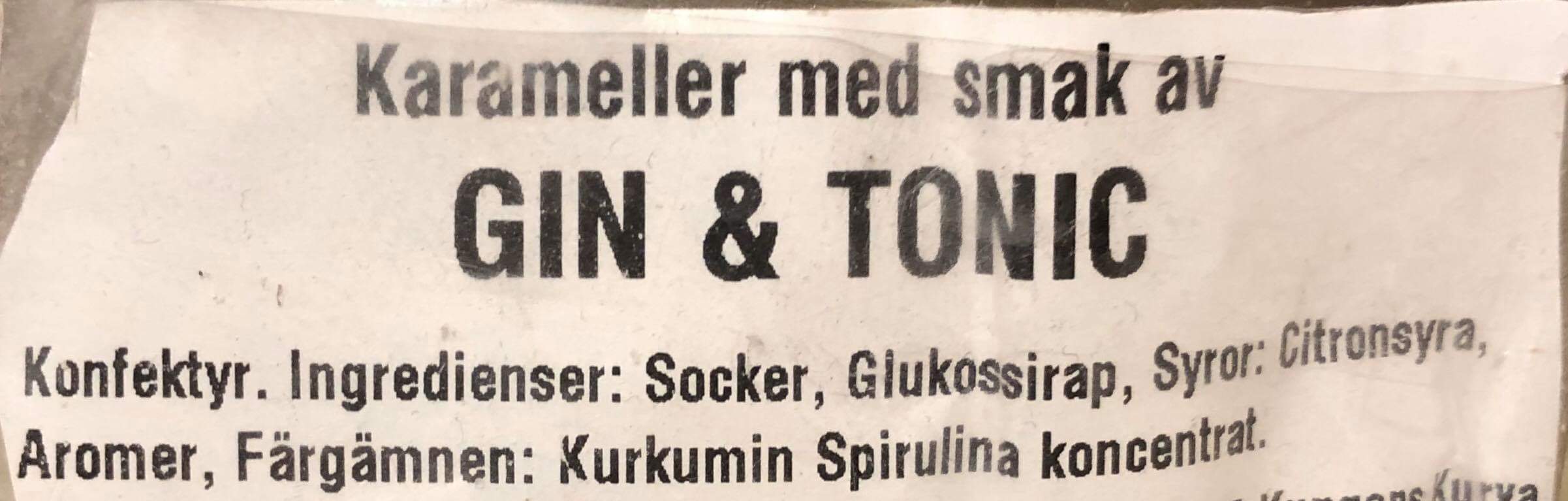 Karamell gin & tonic