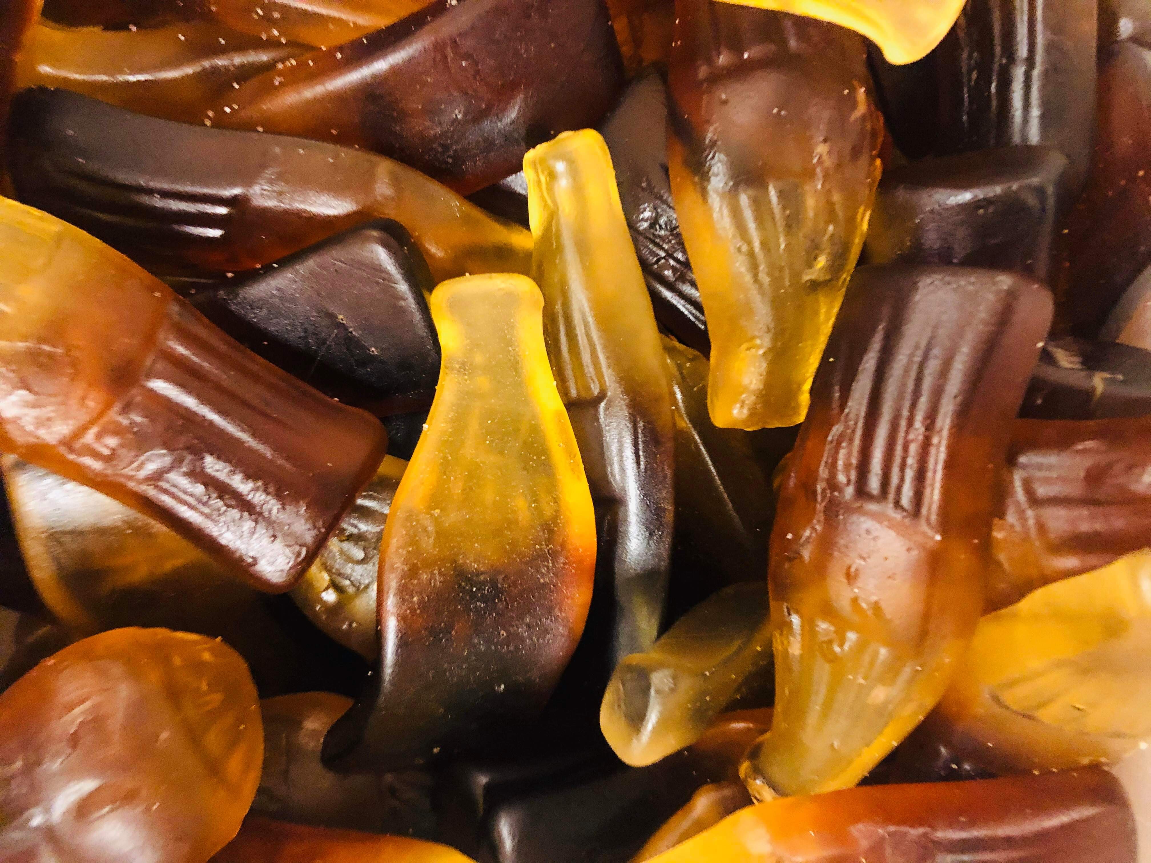 Stora cola flaskor