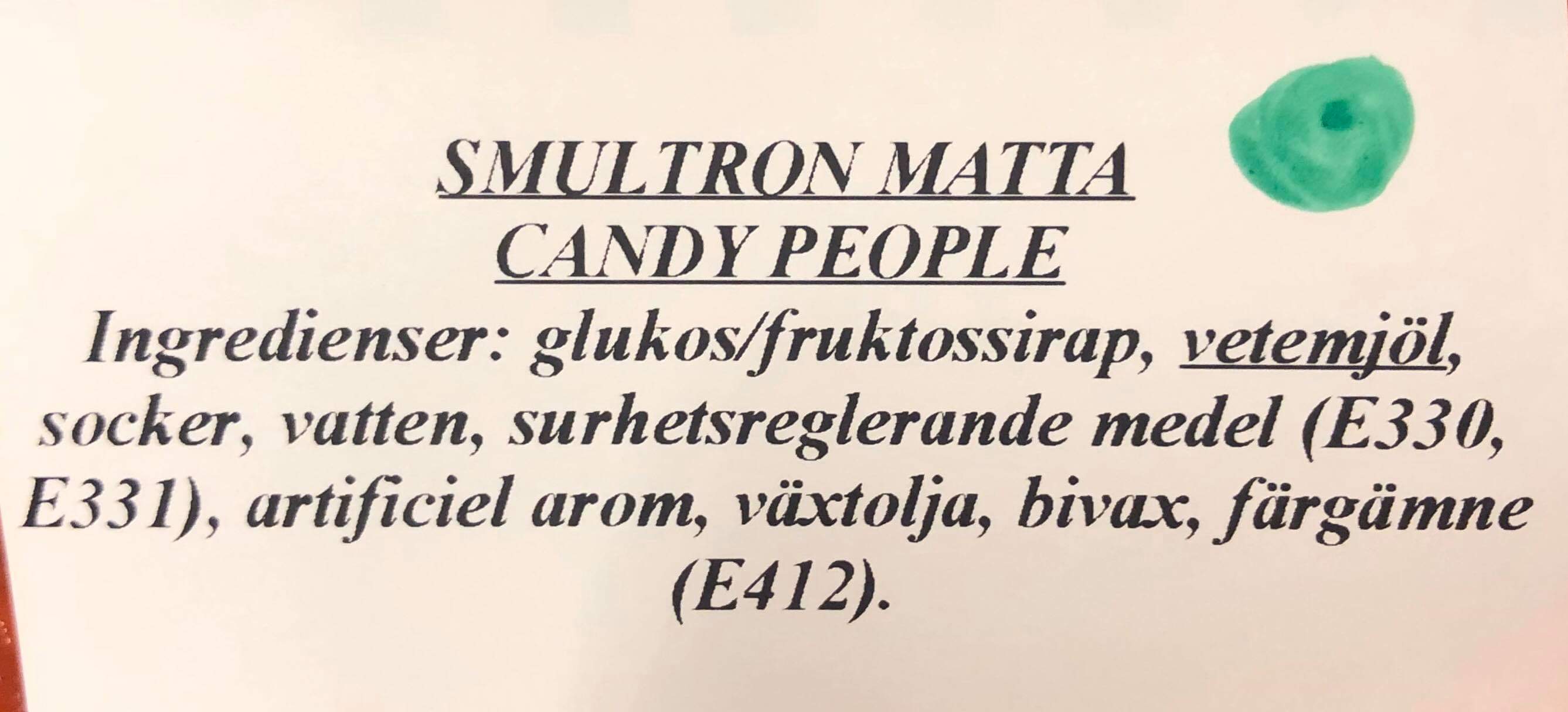 Smultron matta