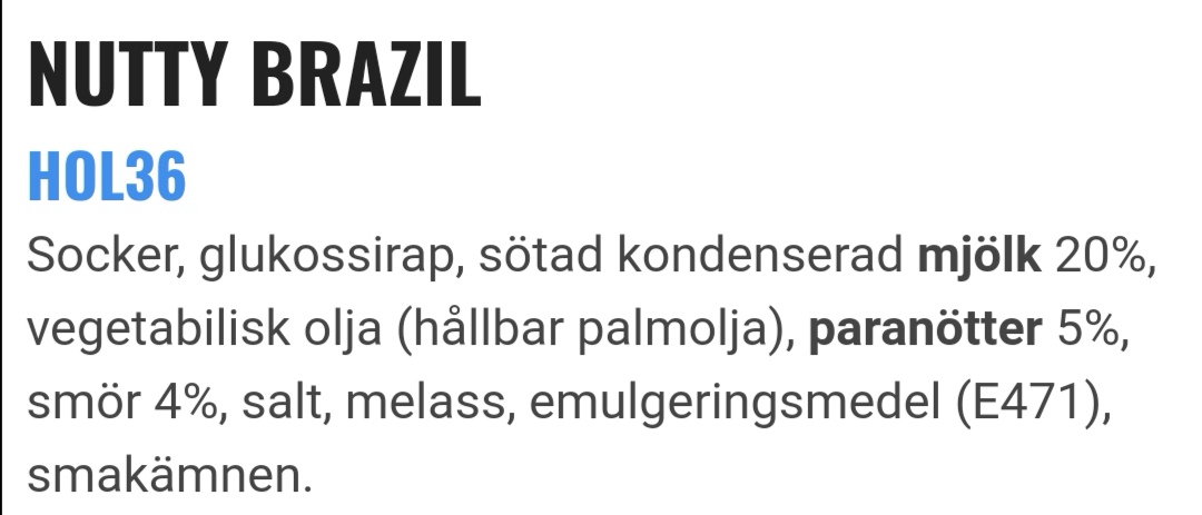 Nutty brazil