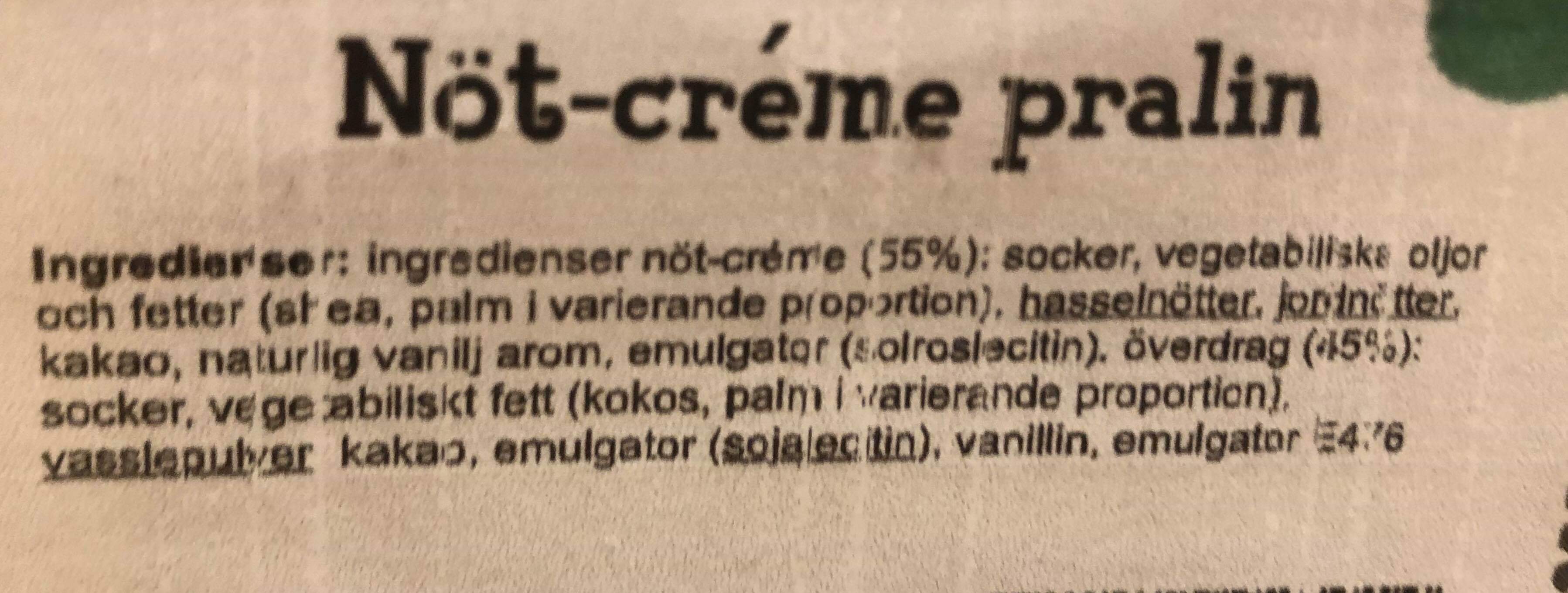 Ntcreme pralin