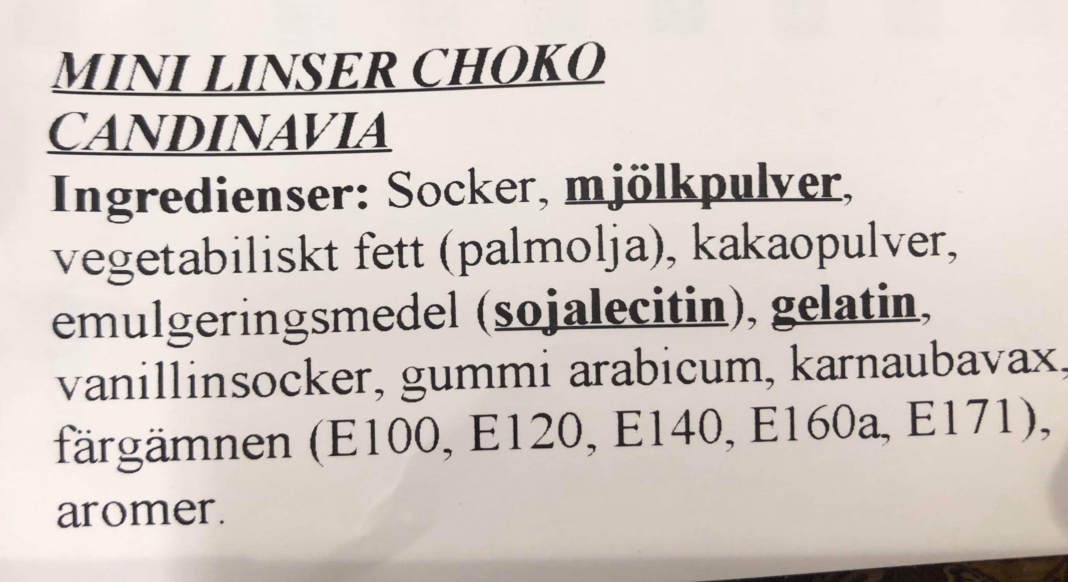 Mini linser choko
